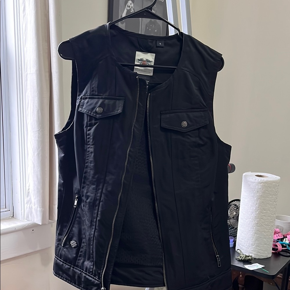 Harley-Davidson Black Mens Vest - Picture 8 of 16